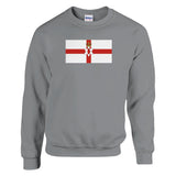 Sweat-shirt irlande du nord coton mélangé broderie douce