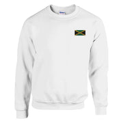 Sweat-shirt jamaïque broderie couleur en coton mélangé
