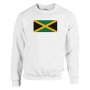 Sweat-shirt jamaïque coton mélangé brodé couleurs vibrantes