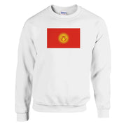 Sweat-shirt kirghizistan coton mélangé broderie couleur