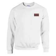 Sweat-shirt lettonie broderie couleur coton mélangé