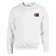 Sweat-shirt madagascar coton mélangé broderie couleur