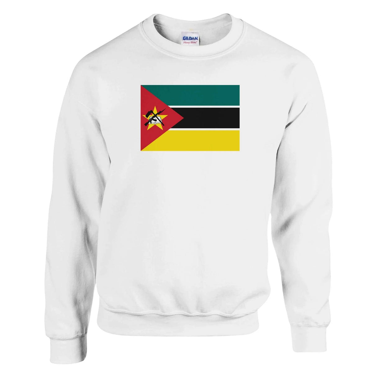 Sweat-shirt mozambique coton mélangé brodé doux confortable