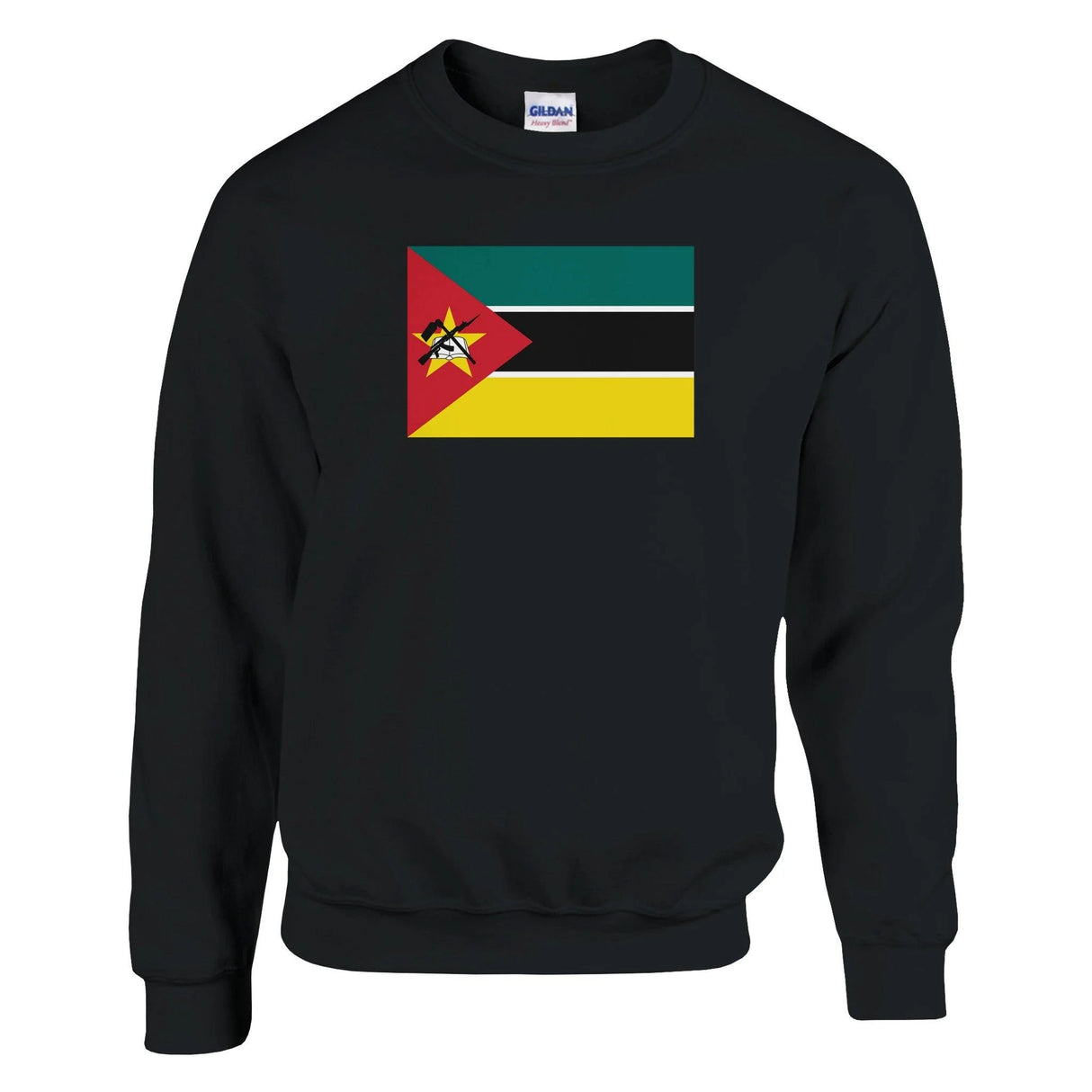 Sweat-shirt mozambique coton mélangé brodé doux confortable