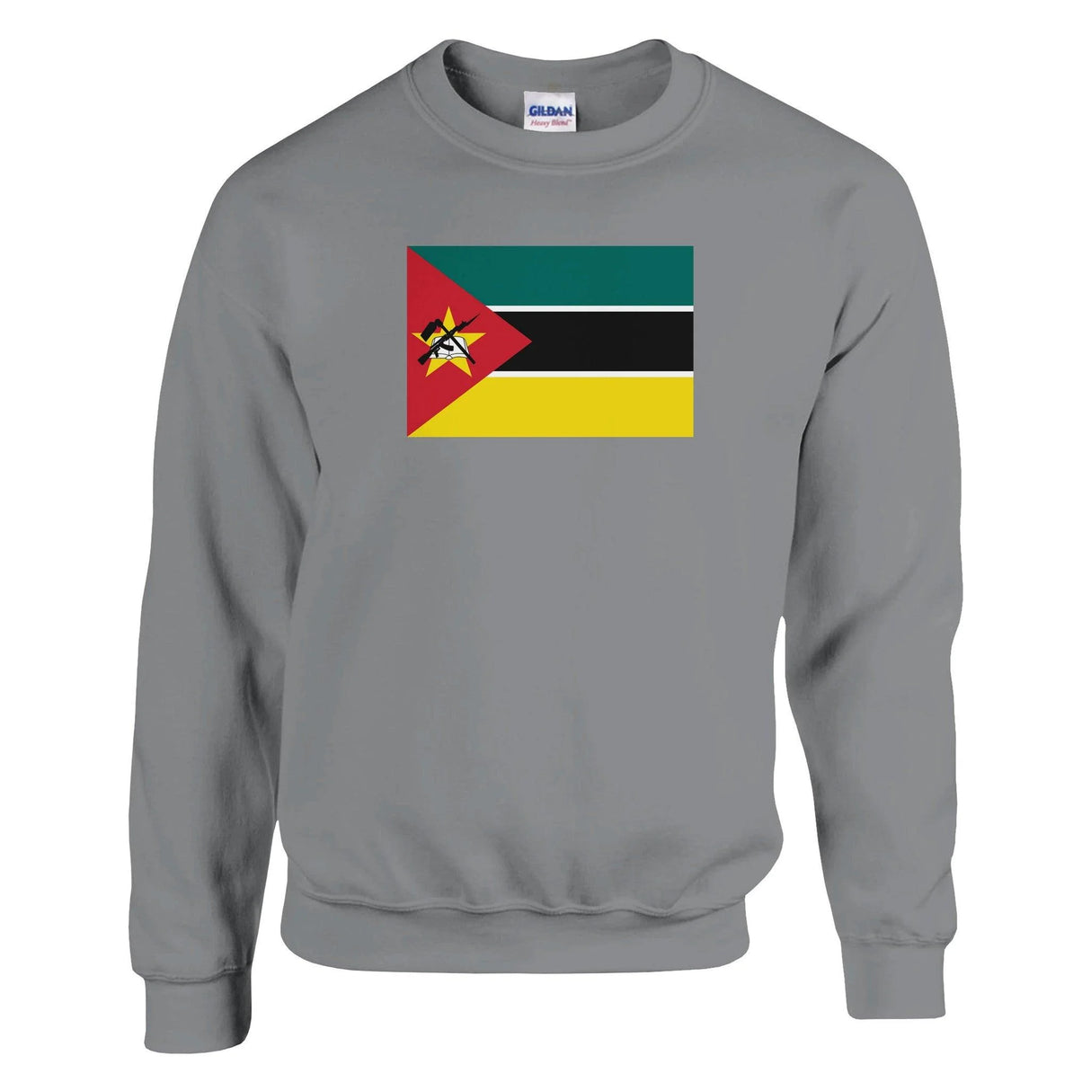 Sweat-shirt mozambique coton mélangé brodé doux confortable