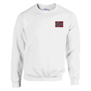 Sweat-shirt norvège broderie couleur coton mélangé doux