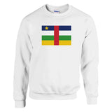 Sweat-shirt république centrafricaine coton mélangé brodé