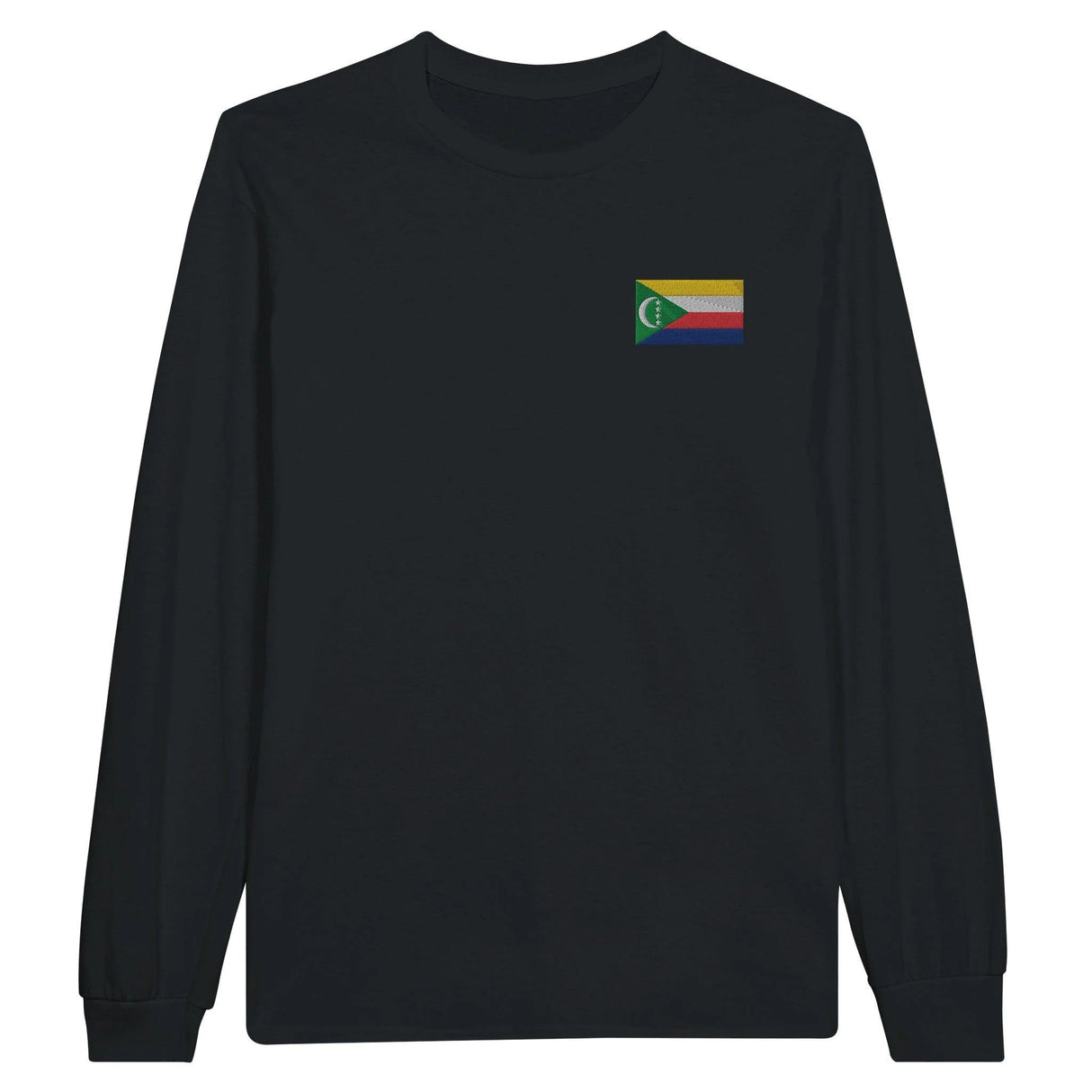 T-shirt à manches longues comores broderie coton mélangé