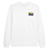 T-shirt à manches longues comores broderie coton mélangé