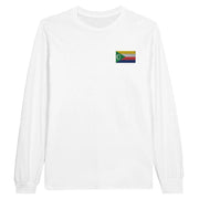 T-shirt à manches longues comores broderie coton mélangé
