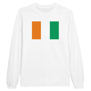T-shirt à manches longues côte d’ivoire coton mélangé