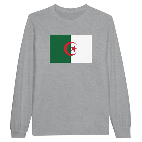 T-shirt à manches longues drapeau algérie - pixelforma