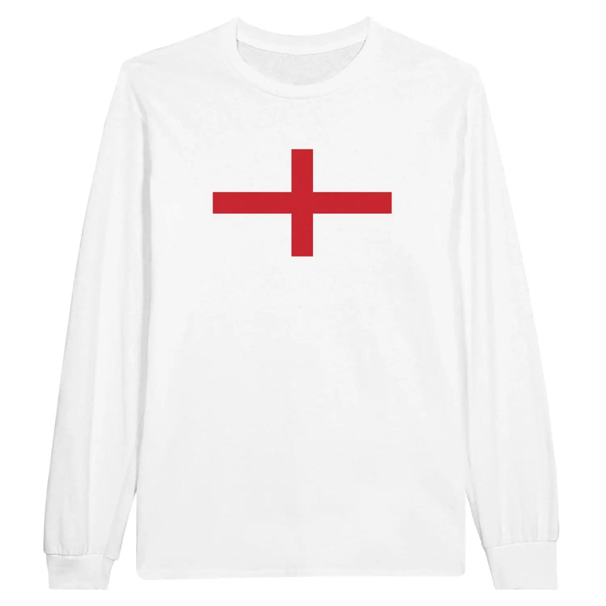 T-shirt à manches longues drapeau angleterre - pixelforma