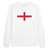 T-shirt à manches longues drapeau angleterre - pixelforma