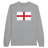 T-shirt à manches longues drapeau angleterre - pixelforma