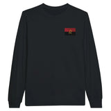 T-shirt à manches longues drapeau angola en broderie - pixelformaflag