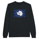 T-shirt à manches longues drapeau antarctique officiel - pixelforma
