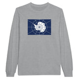 T-shirt à manches longues drapeau antarctique officiel - pixelforma