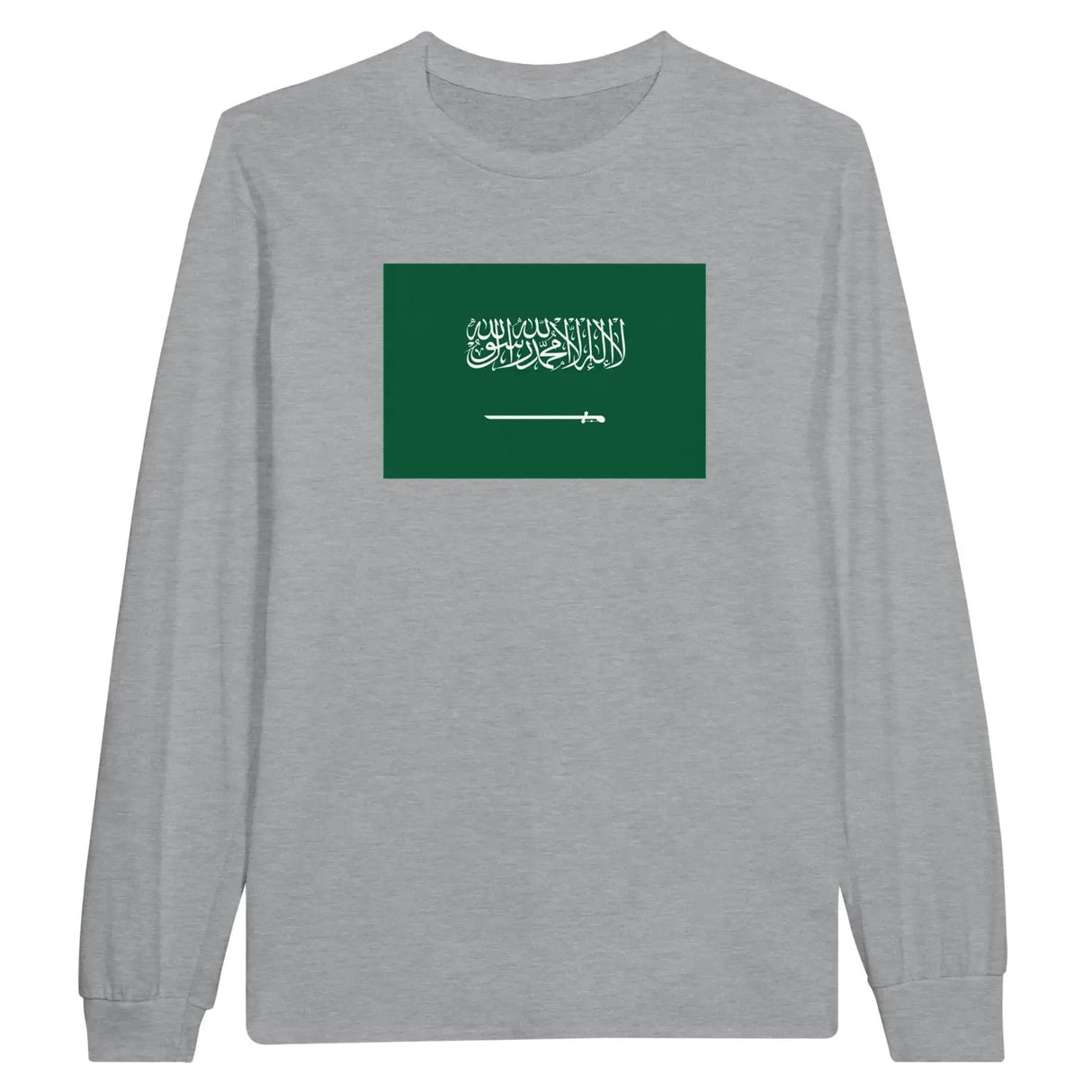 T-shirt à manches longues drapeau arabie saoudite - pixelforma