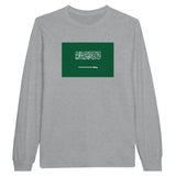 T-shirt à manches longues drapeau arabie saoudite - pixelforma