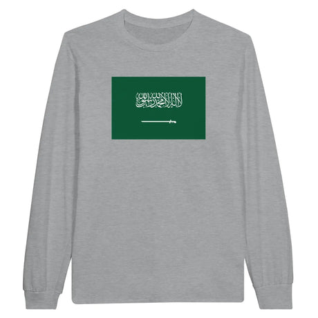 T-shirt à manches longues drapeau arabie saoudite - pixelforma