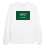 T-shirt à manches longues drapeau arabie saoudite - pixelforma
