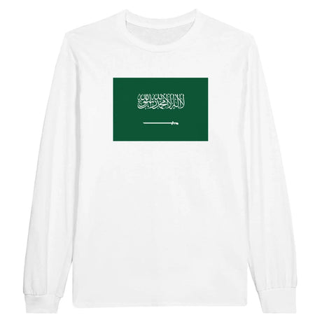 T-shirt à manches longues drapeau arabie saoudite - pixelforma