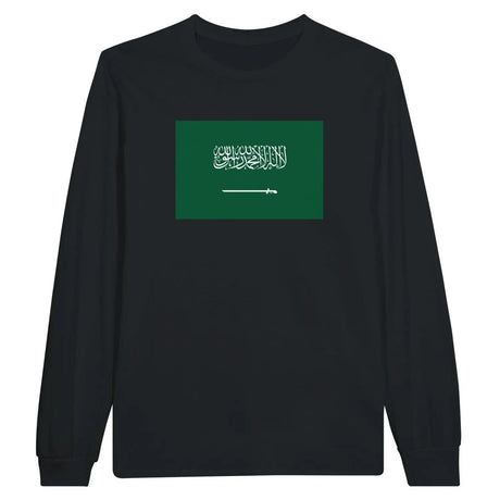 T-shirt à manches longues drapeau arabie saoudite - pixelforma