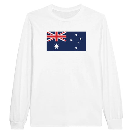 T-shirt à manches longues drapeau australie - pixelforma