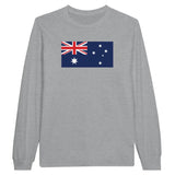 T-shirt à manches longues drapeau australie - pixelforma
