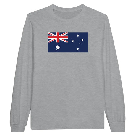 T-shirt à manches longues drapeau australie - pixelforma