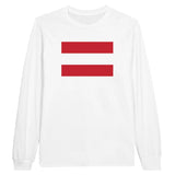 T-shirt à manches longues drapeau autriche - pixelforma