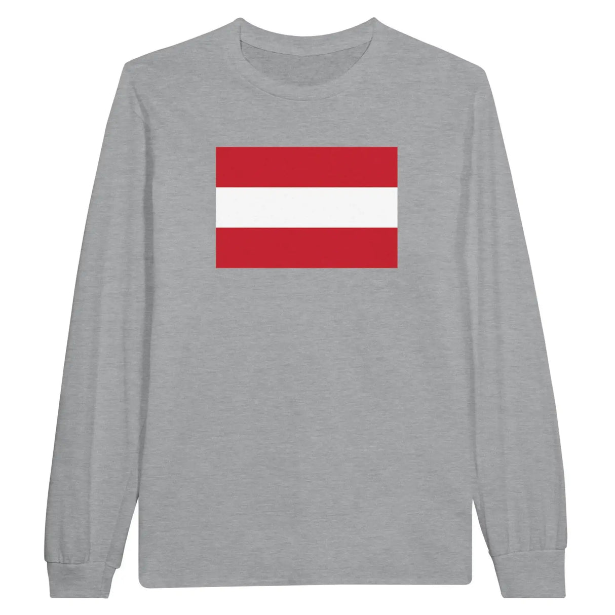 T-shirt à manches longues drapeau autriche - pixelforma