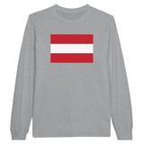 T-shirt à manches longues drapeau autriche - pixelforma
