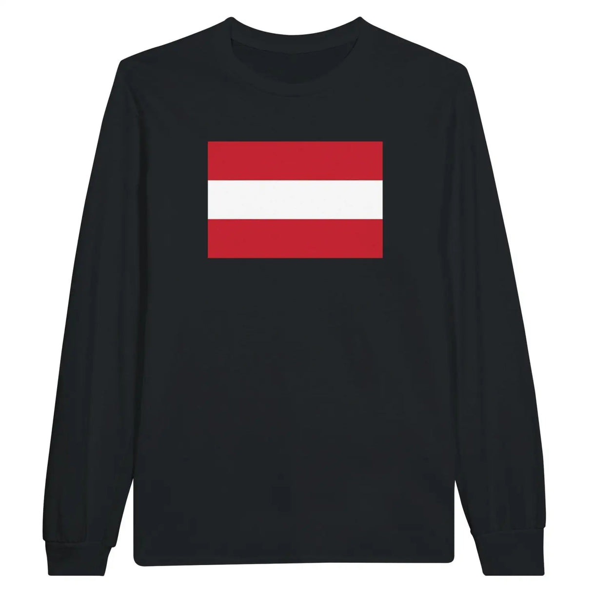 T-shirt à manches longues drapeau autriche - pixelforma