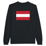 T-shirt à manches longues drapeau autriche - pixelforma
