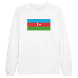 T-shirt à manches longues drapeau azerbaïdjan - pixelforma