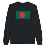 T-shirt à manches longues drapeau bangladesh - pixelforma