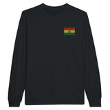 T-shirt à manches longues drapeau bolivie en broderie - pixelformaflag