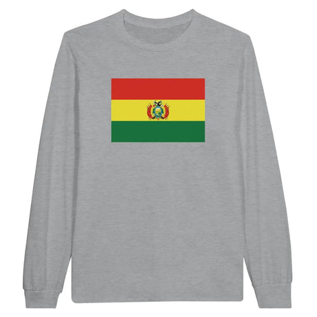 T-shirt à manches longues drapeau bolivie - pixelforma