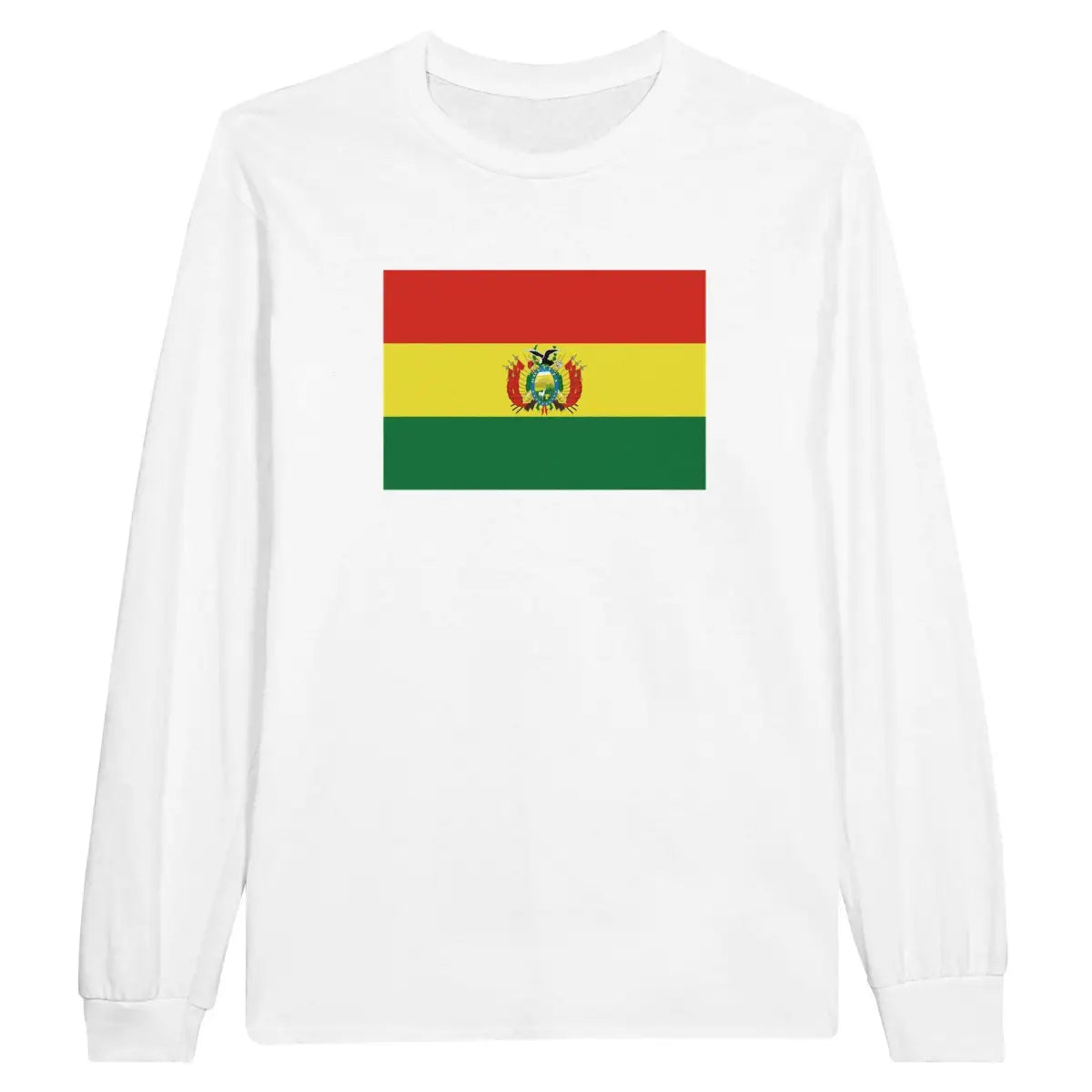 T-shirt à manches longues drapeau bolivie - pixelforma