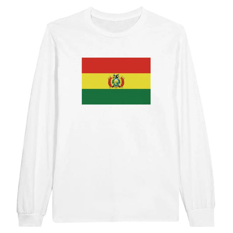 T-shirt à manches longues drapeau bolivie - pixelforma