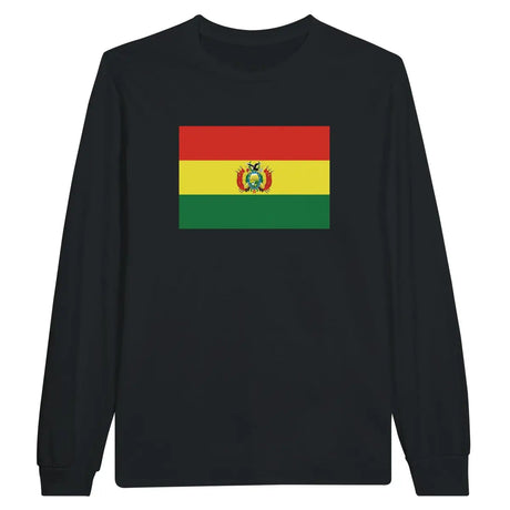 T-shirt à manches longues drapeau bolivie - pixelforma