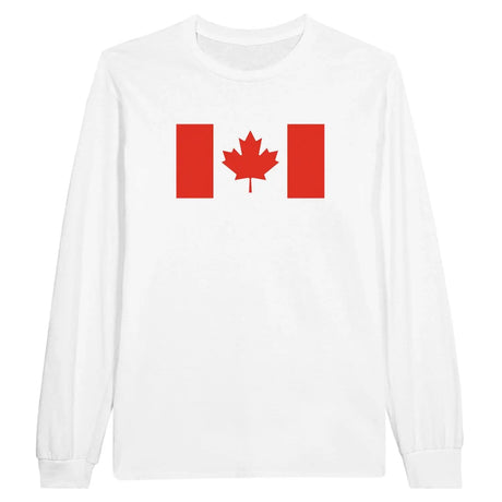 T-shirt à manches longues drapeau canada - pixelforma