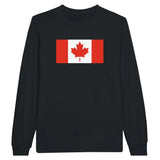 T-shirt à manches longues drapeau canada - pixelforma