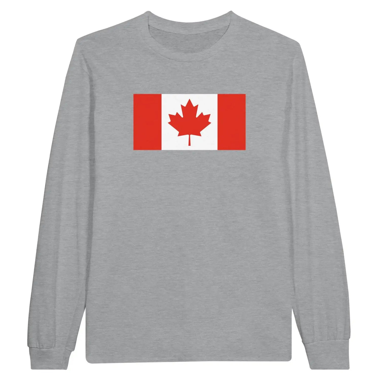 T-shirt à manches longues drapeau canada - pixelforma