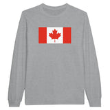 T-shirt à manches longues drapeau canada - pixelforma