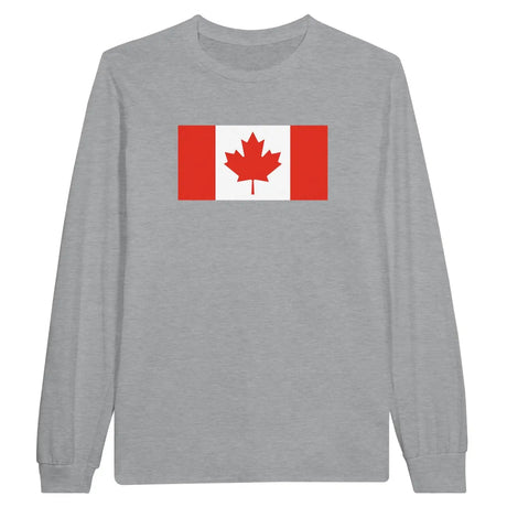 T-shirt à manches longues drapeau canada - pixelforma