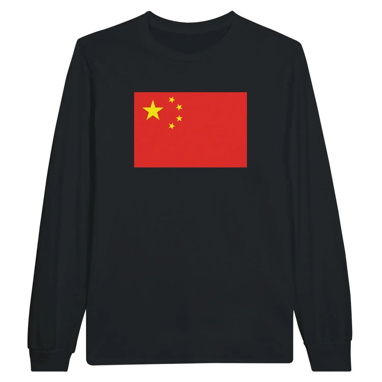 T-shirt à manches longues drapeau chine - pixelforma