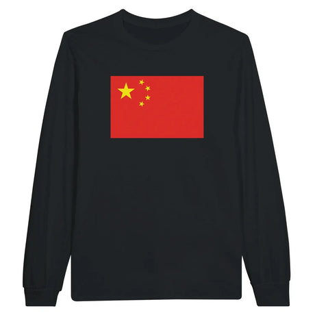 T-shirt à manches longues drapeau chine - pixelforma